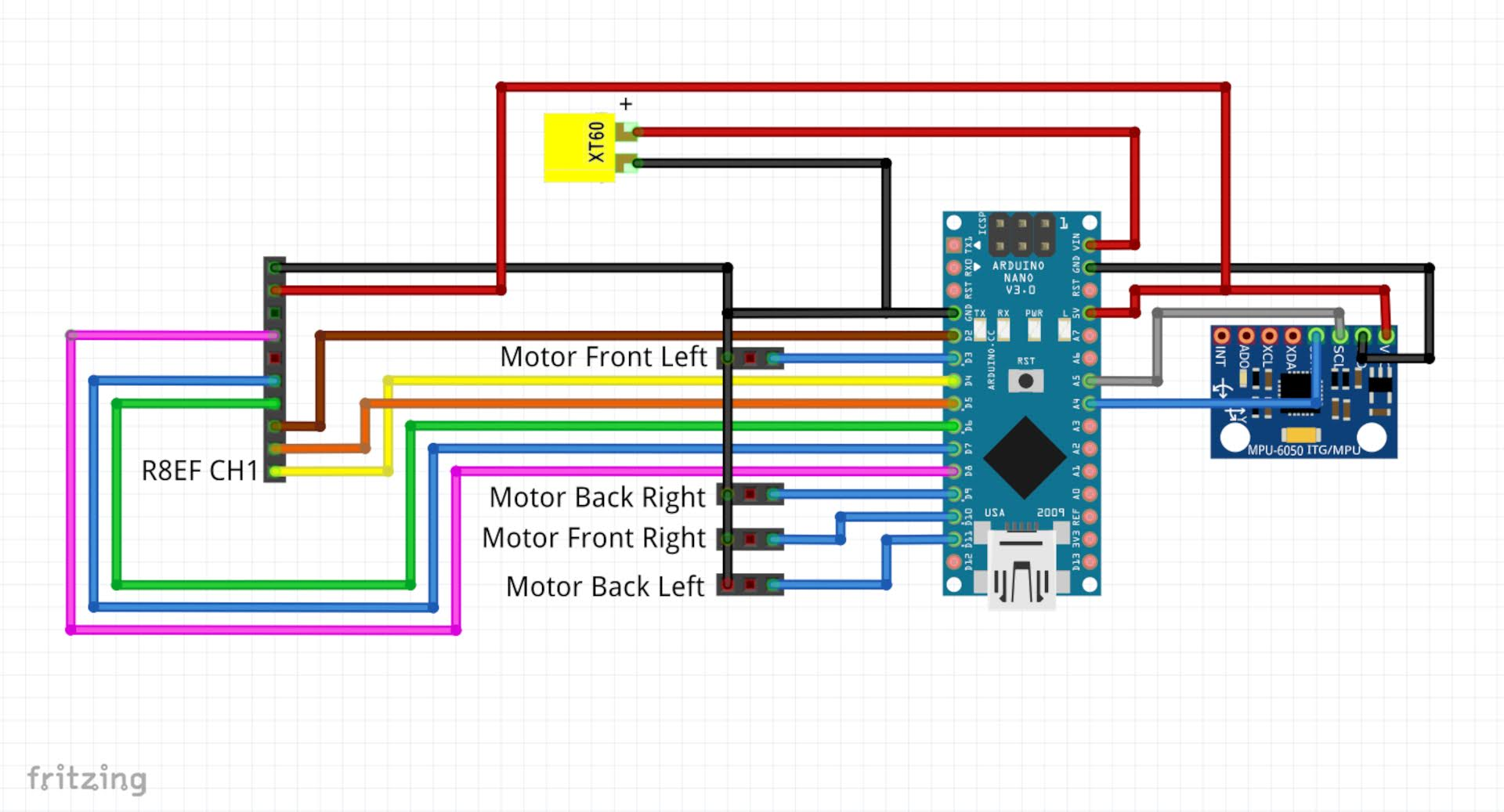 Flight controller schematic