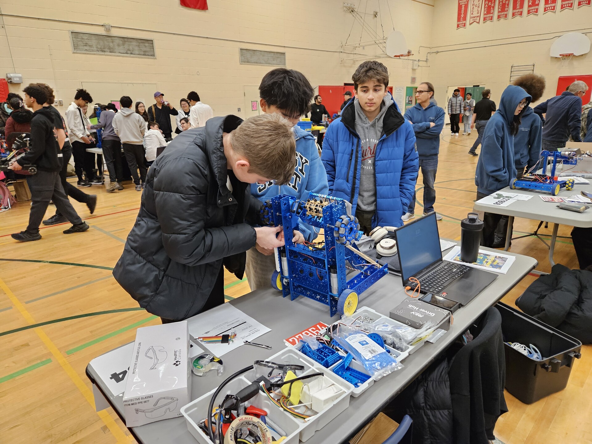 Working on the competition robot